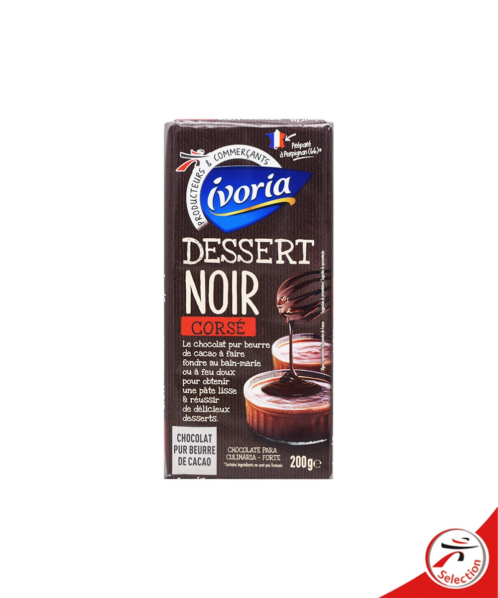 Tablette DESSERT Noir 51% Cacao 200g
