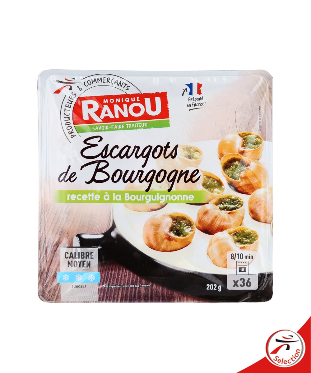 Barquette 48 Escargots de Bourgogne beurrés Surgelés - Escargots - Grandjean