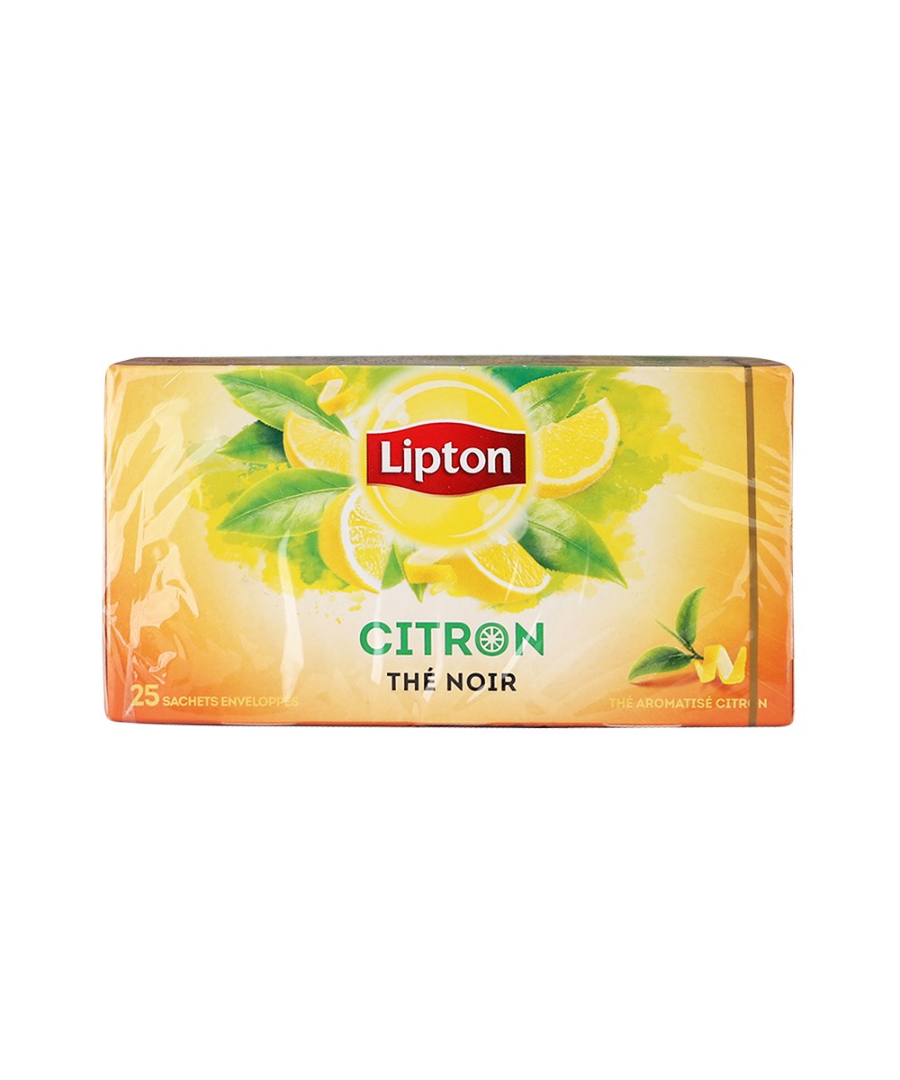 Thé noir citron Leader Price x25 sachets - 45g